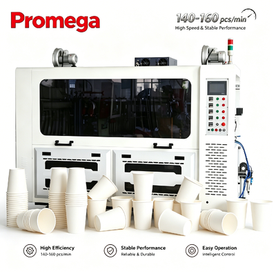 High-Speed 380V/220V Paper Cup Forming Machine with 140-160pcs/min Capacity PE/PLA/Bio Glue Coated 15000W Power