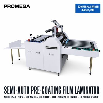 Semi Automatic Pre-coating Film Laminating Machine 1000kg 3300x1200x1400mm